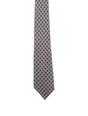 Hermès Silk Patterned Print Tie
