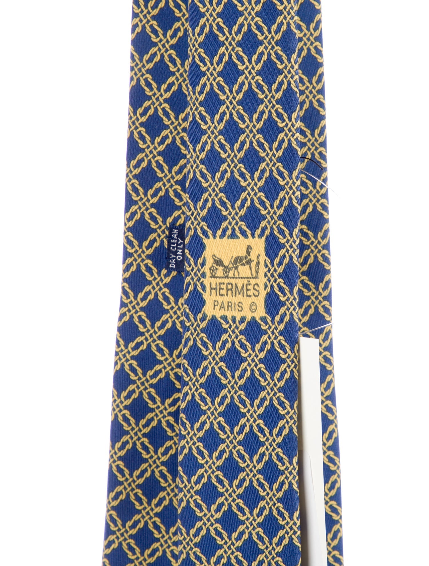 Hermès Silk Patterned Print Tie