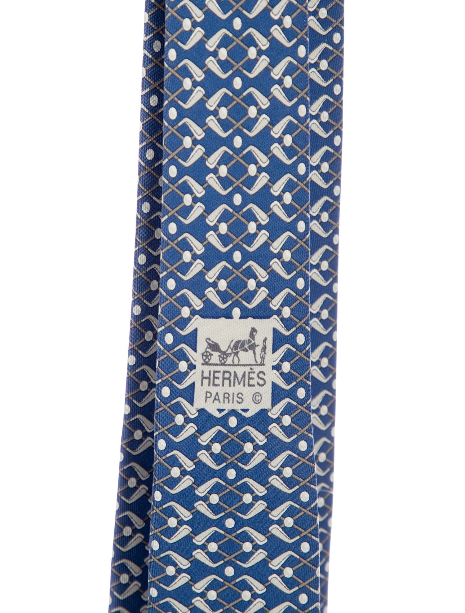 Hermès Silk Printed Tie