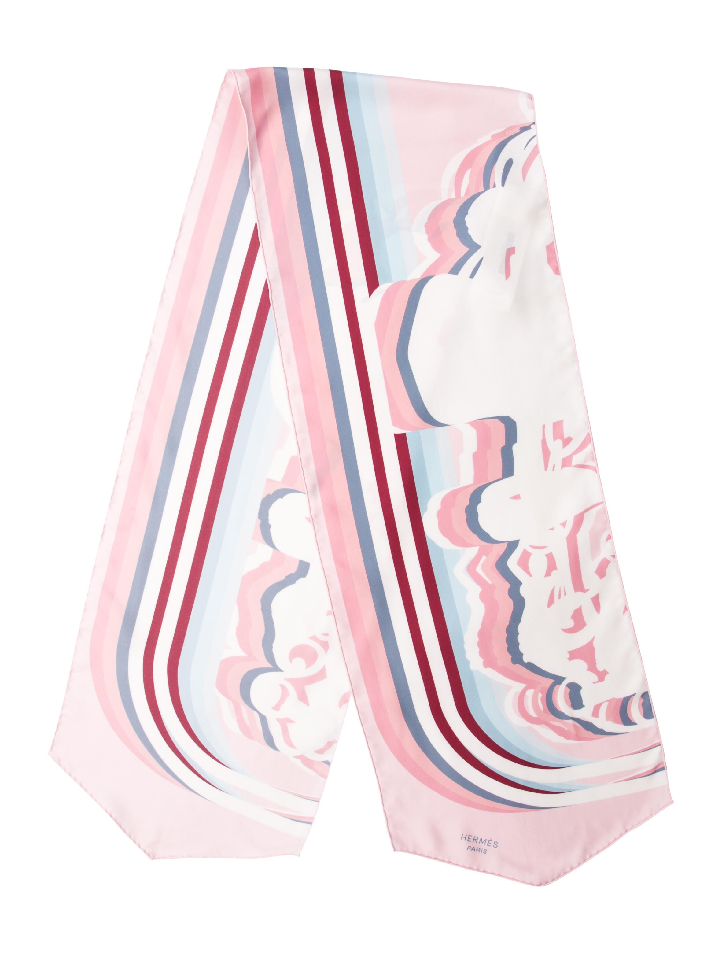 Hermès Brides De Gala Shadow Silk Twilly Scarf