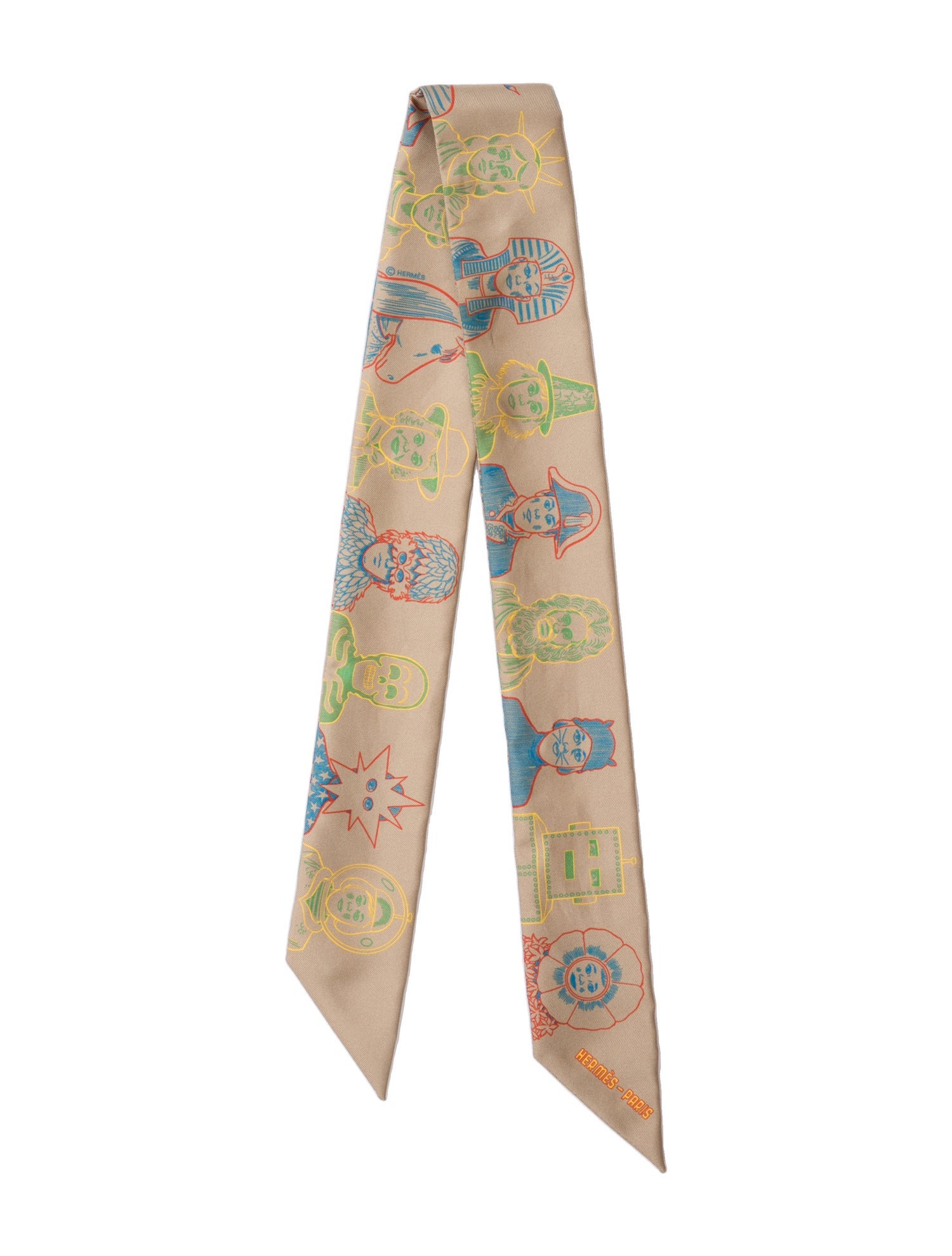 Hermès Dress Code Silk Twilly Scarf w/ Tags