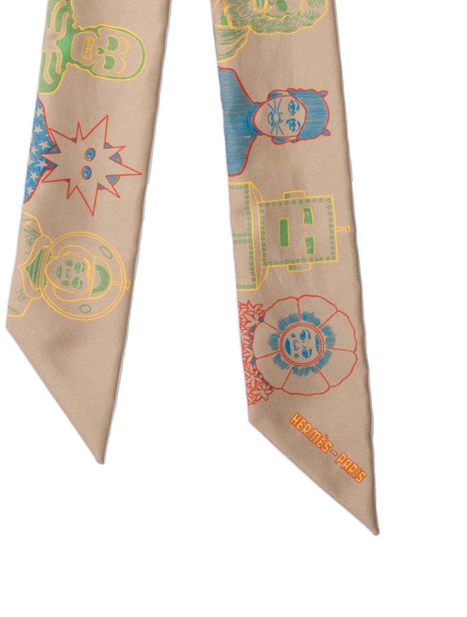 Hermès Dress Code Silk Twilly Scarf w/ Tags