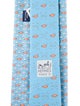 Hermès pattern silk tie