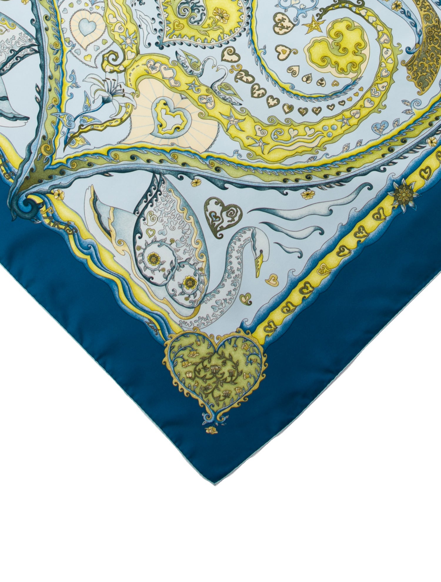 Hermès De Tout Coeur Silk Scarf