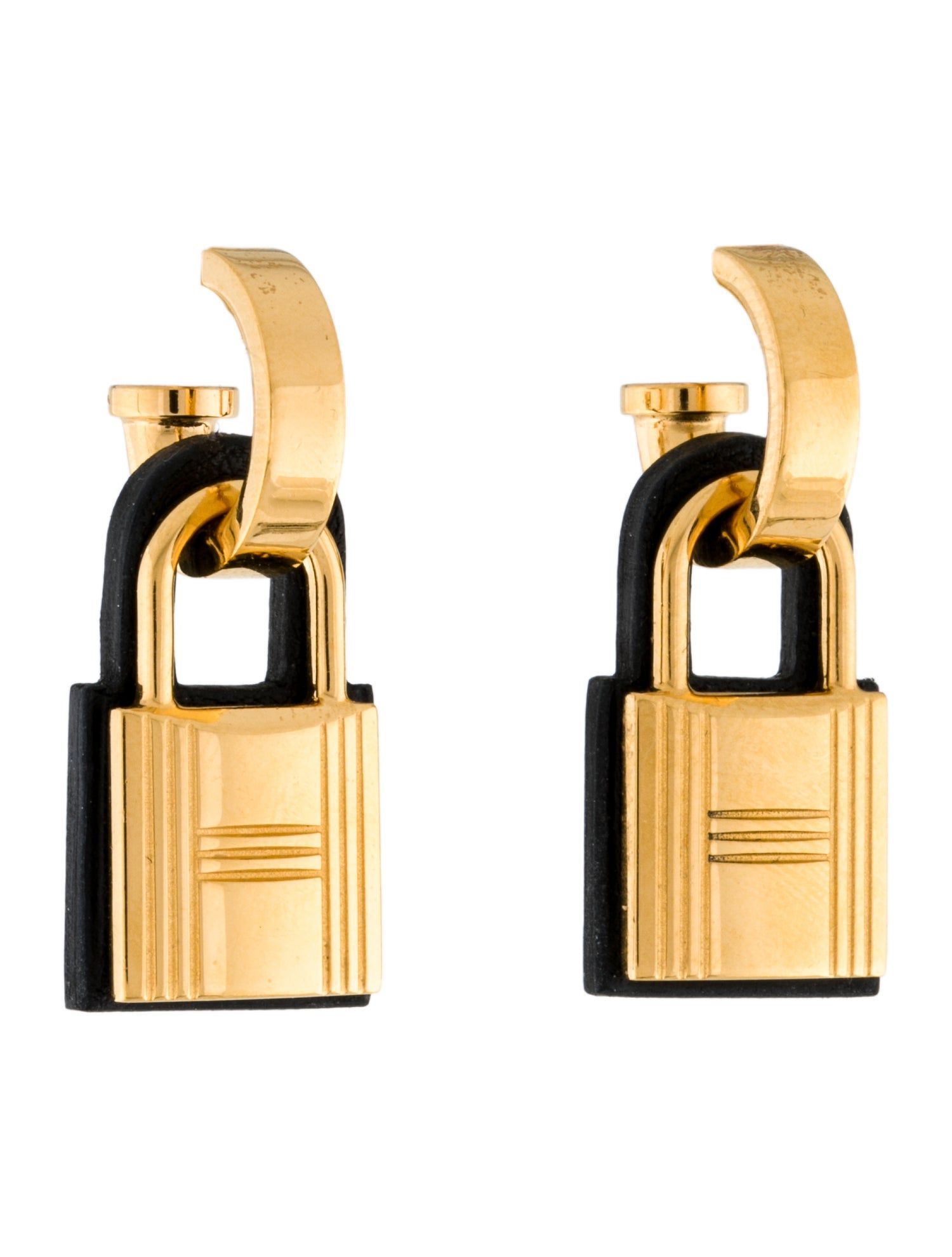 Hermès Leather O'Kelly Drop Earrings