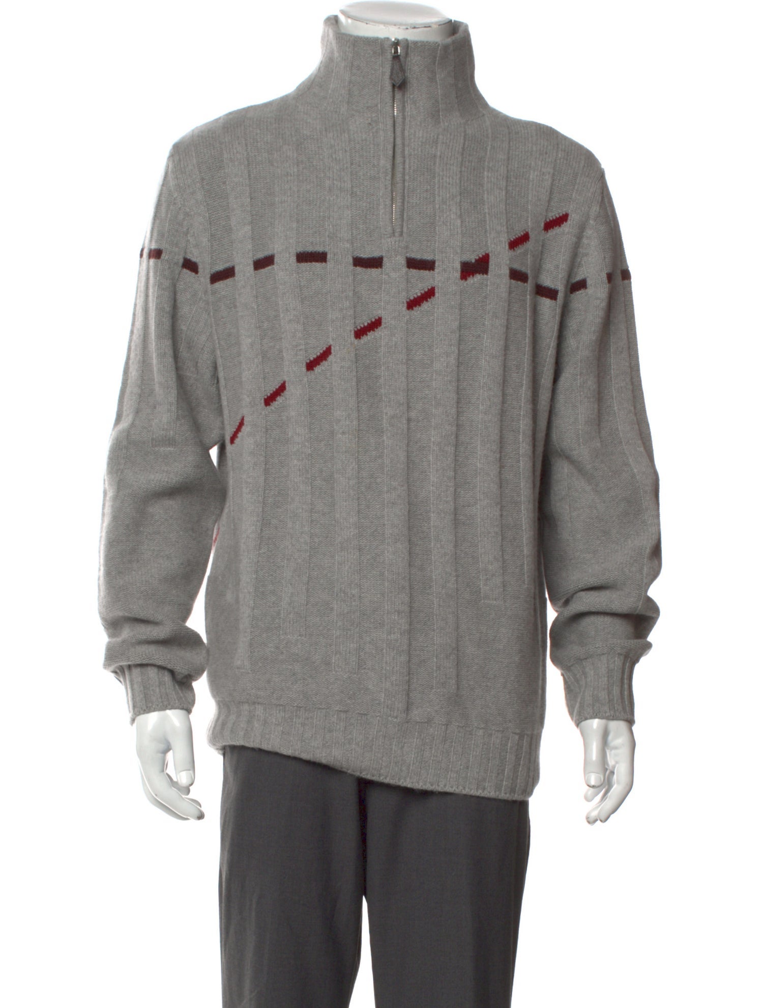 Hermès Cashmere Striped Polo Sweater