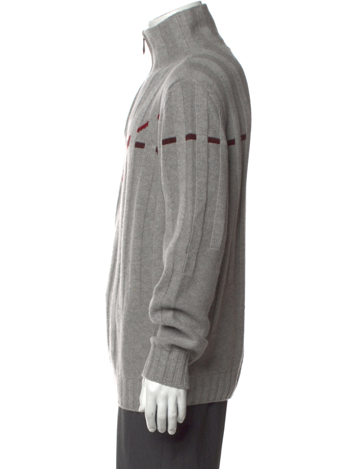 Hermès Cashmere Striped Polo Sweater