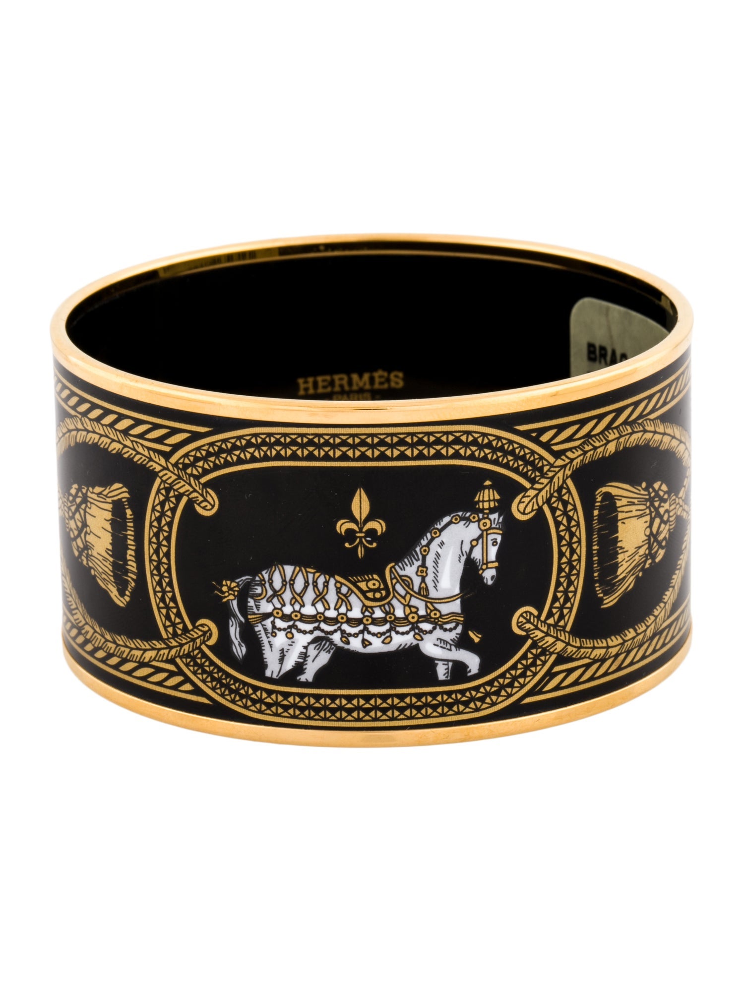 Hermès Extra Wide Enamel Grand Apparat Bracelet