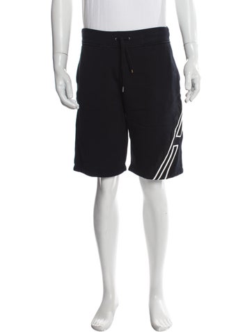 Pre-owned Hermes Graphic Print Jogger Shorts In Multi