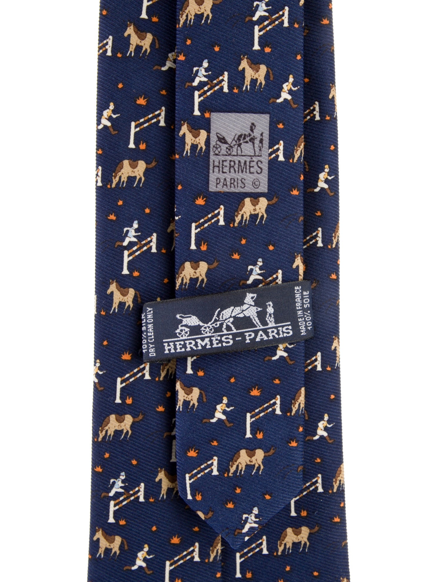 Hermès Silk Patterned Tie