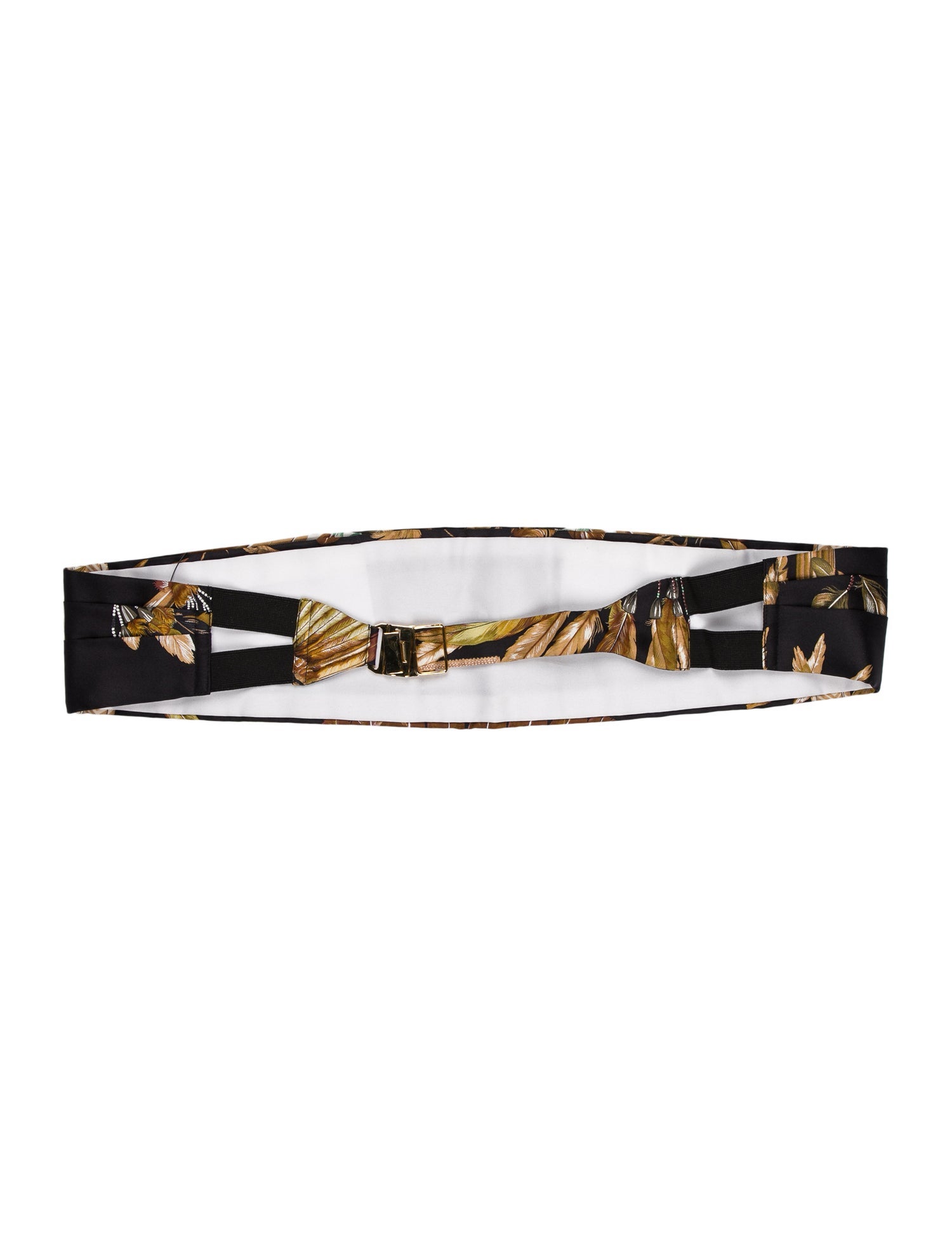 Hermès pattern silk cummberbunds