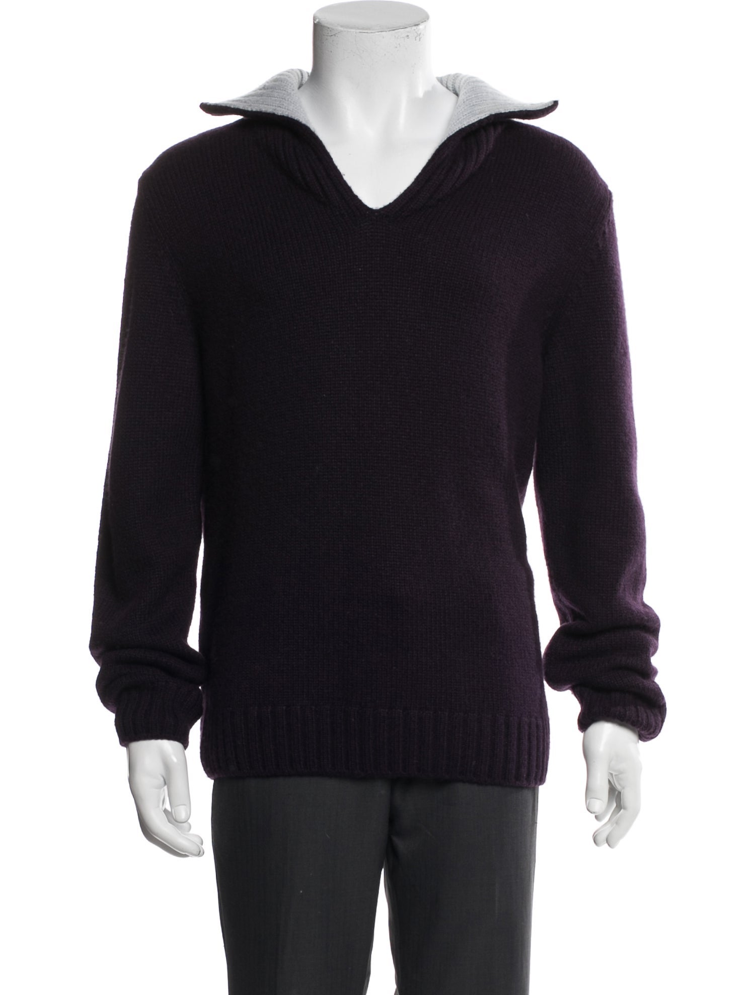 Hermès Cashmere Collar Polo Sweater