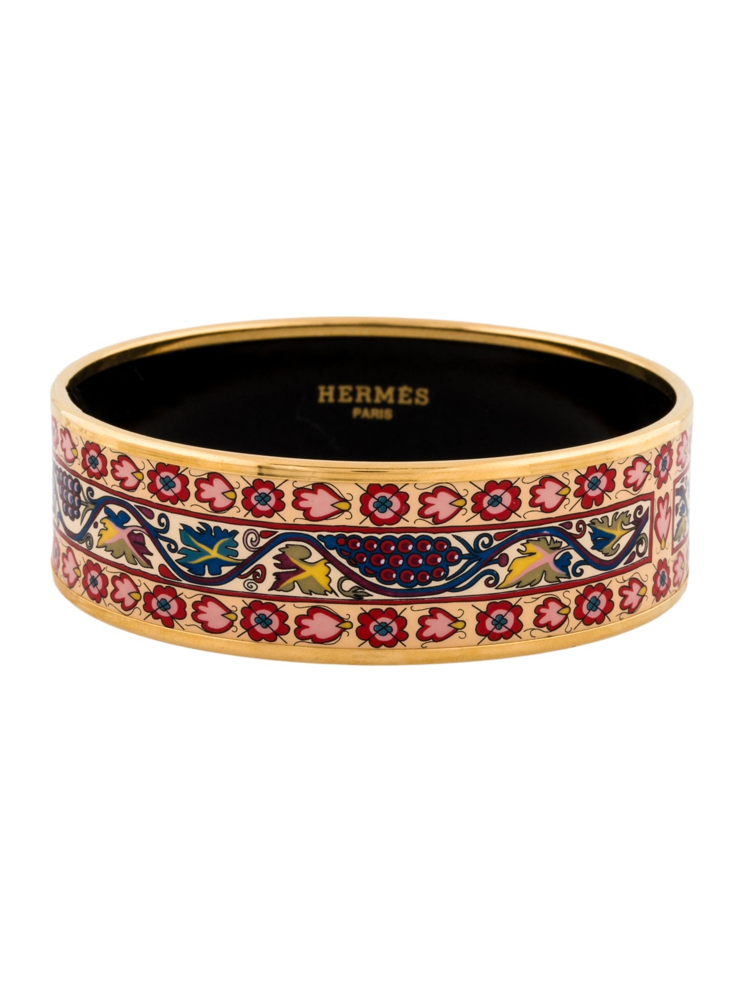 Hermès Enamel Wide Bangle