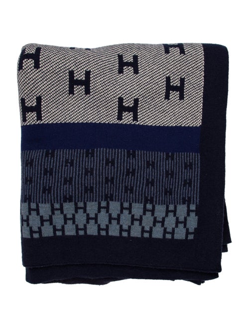 Hermès H Wool Throw Blanket