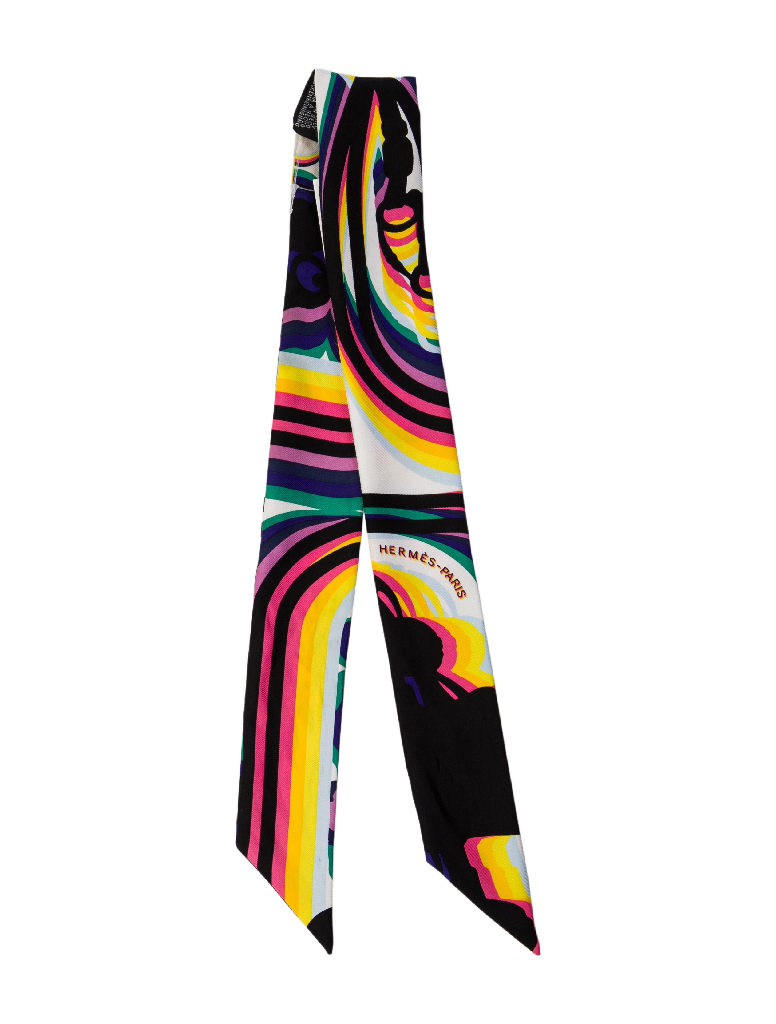 Hermès Brides De Gala Shadow Silk Twilly Scarf