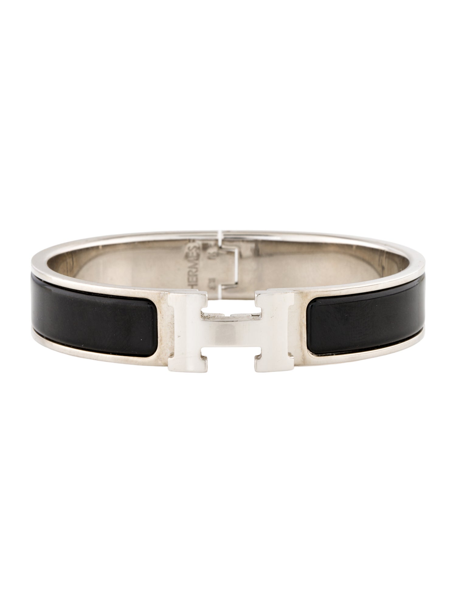 Hermès Enamel Clic H Cuff Bracelet