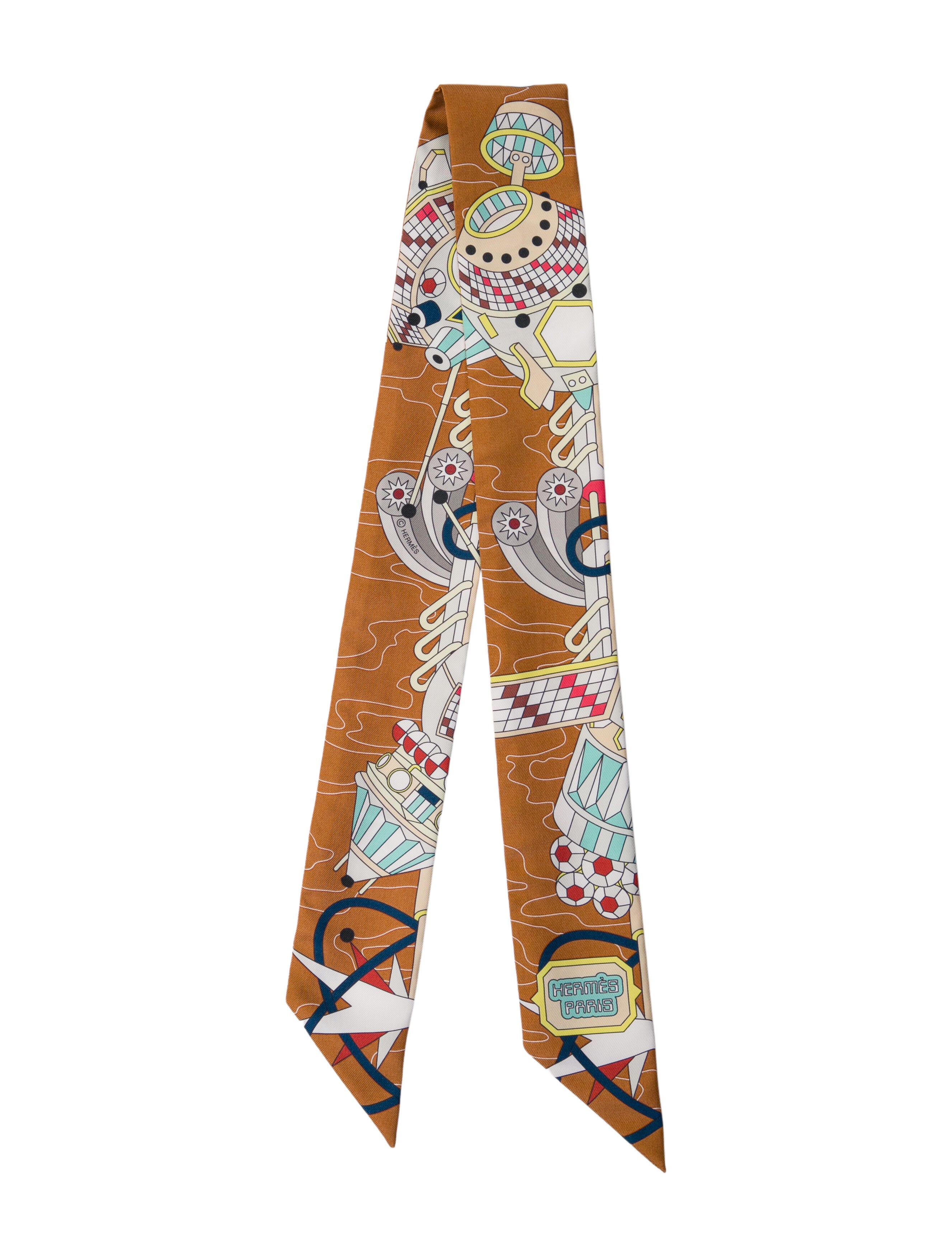 Hermès Odyssey Silk Twilly Scarf