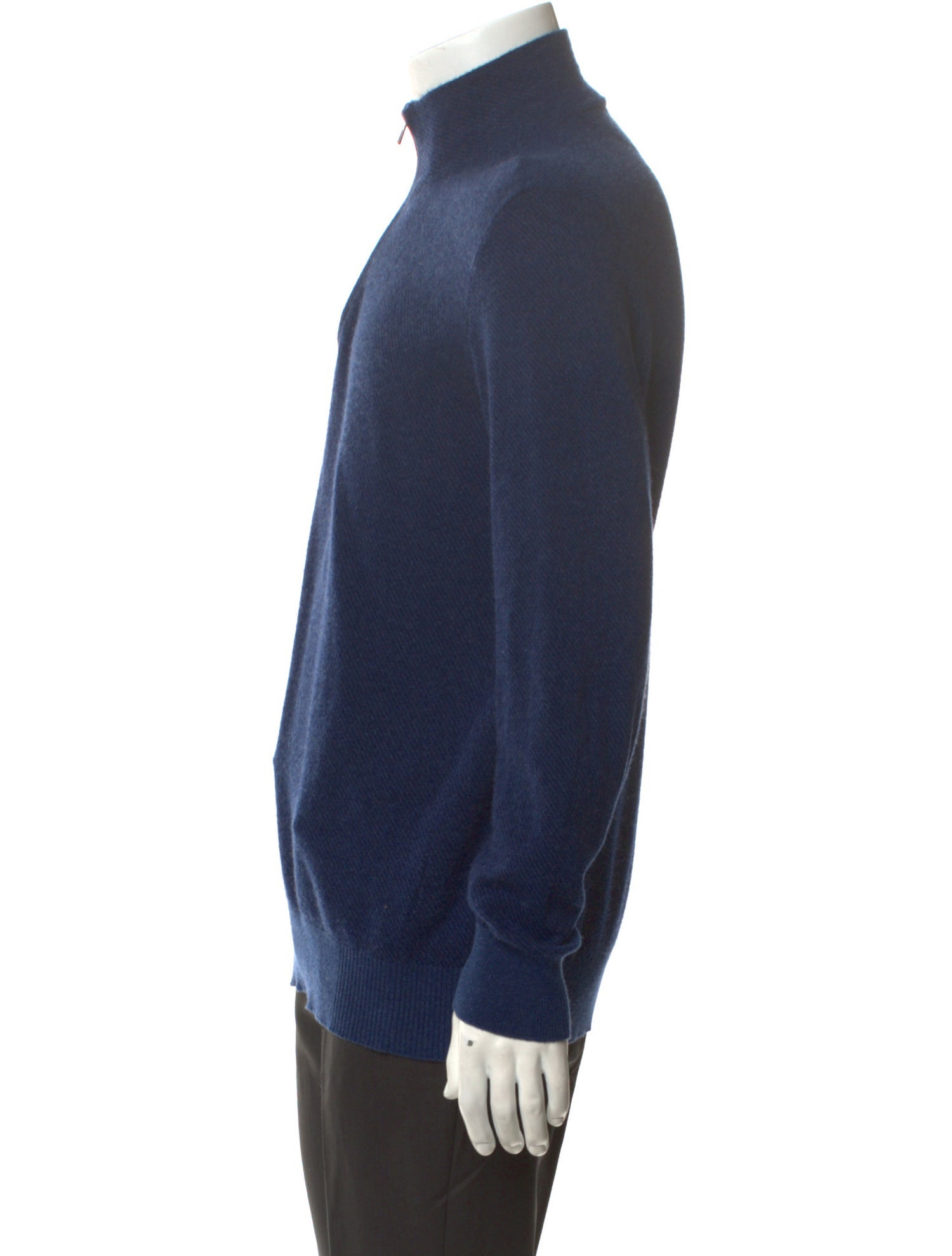Hermès Cashmere Mock Neck Polo Sweater