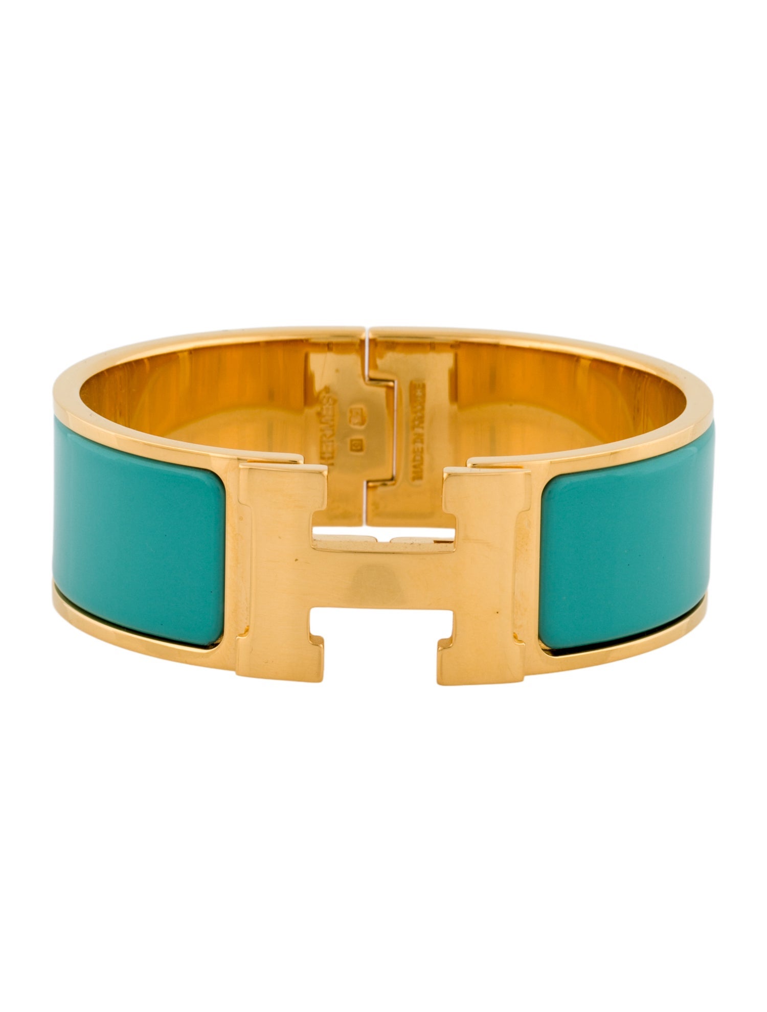 Hermès Enamel Clic Clac H Cuff Bracelet
