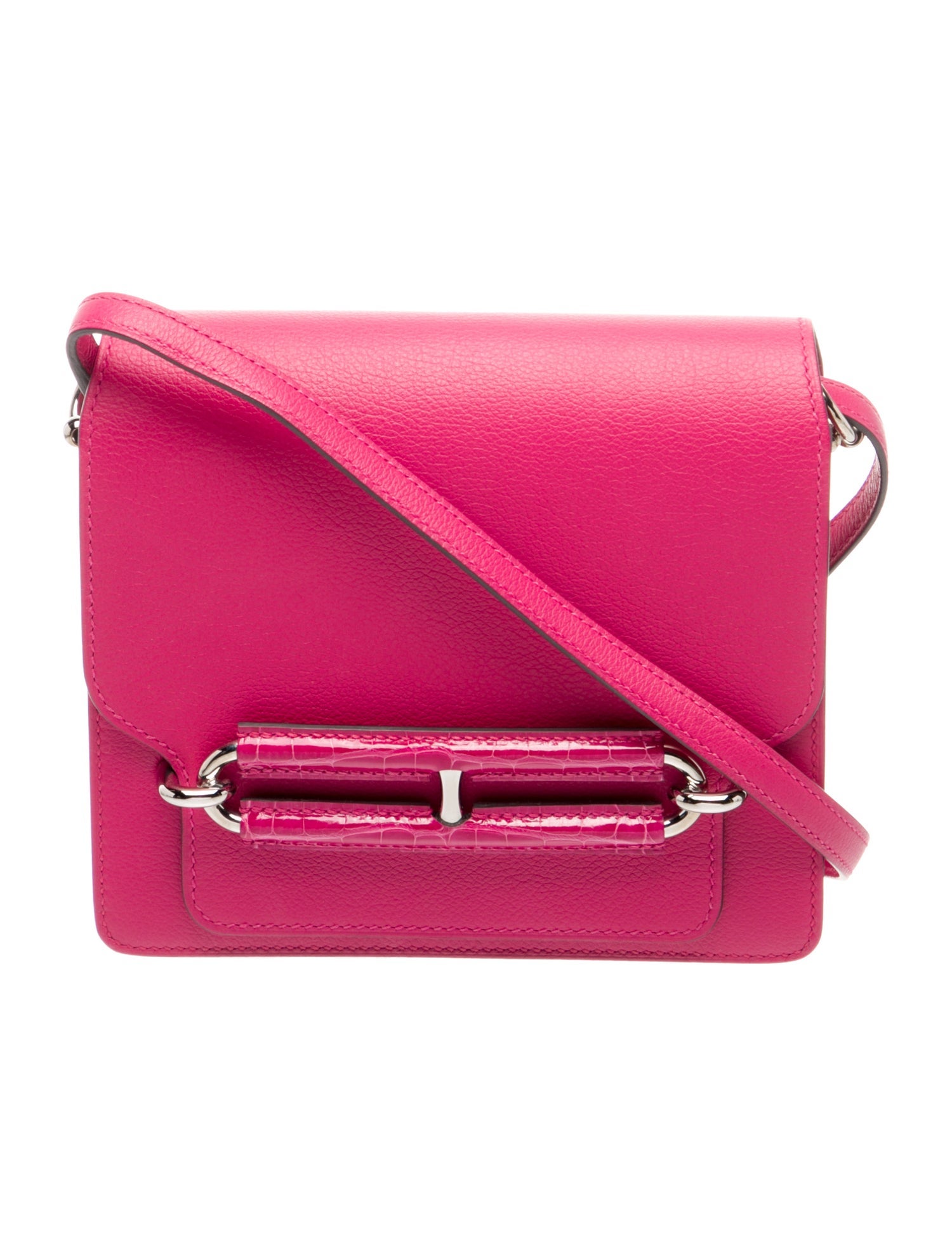 Hermès Evercolor & Alligator Mini Sac Roulis Touch 18