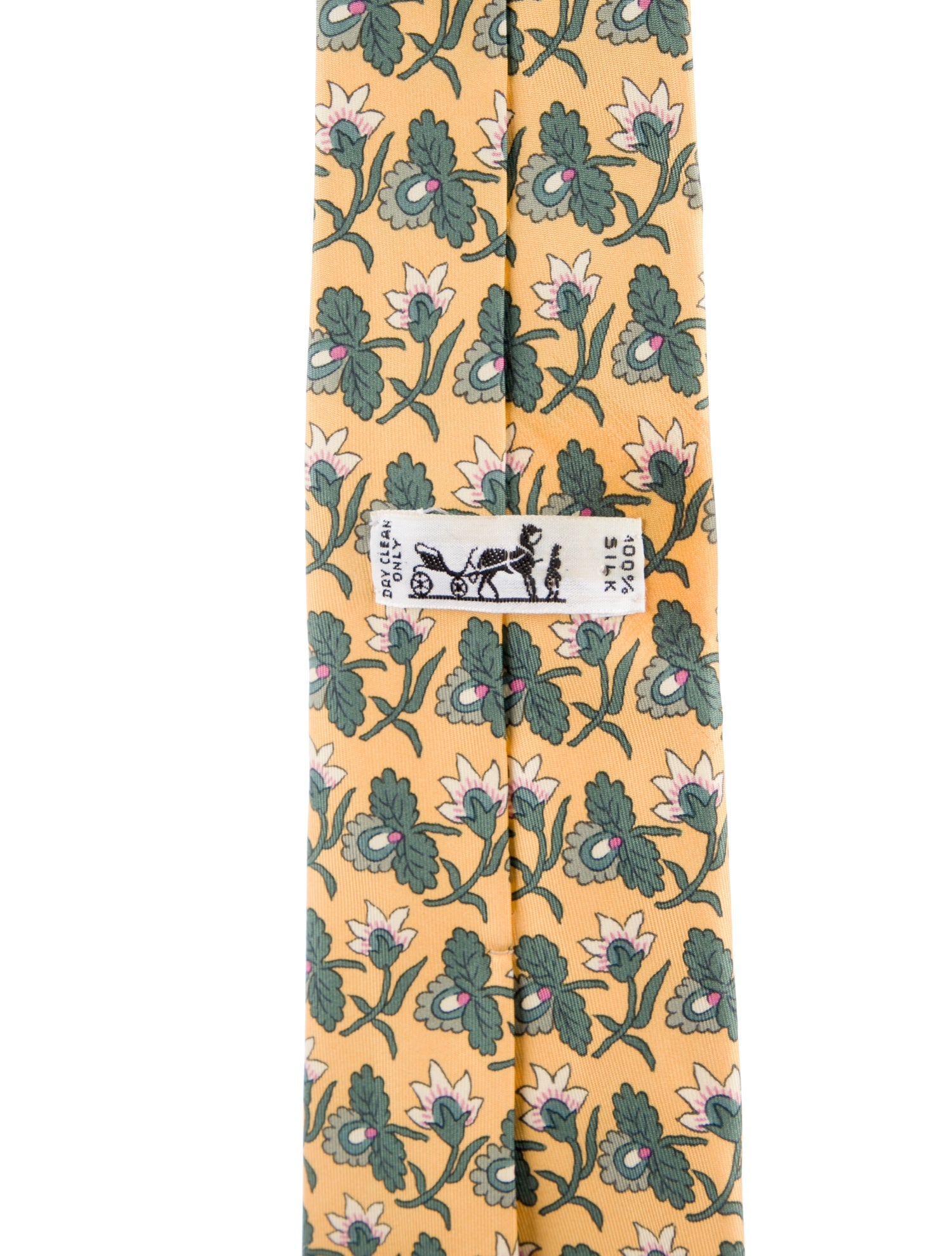Hermès pattern silk tie
