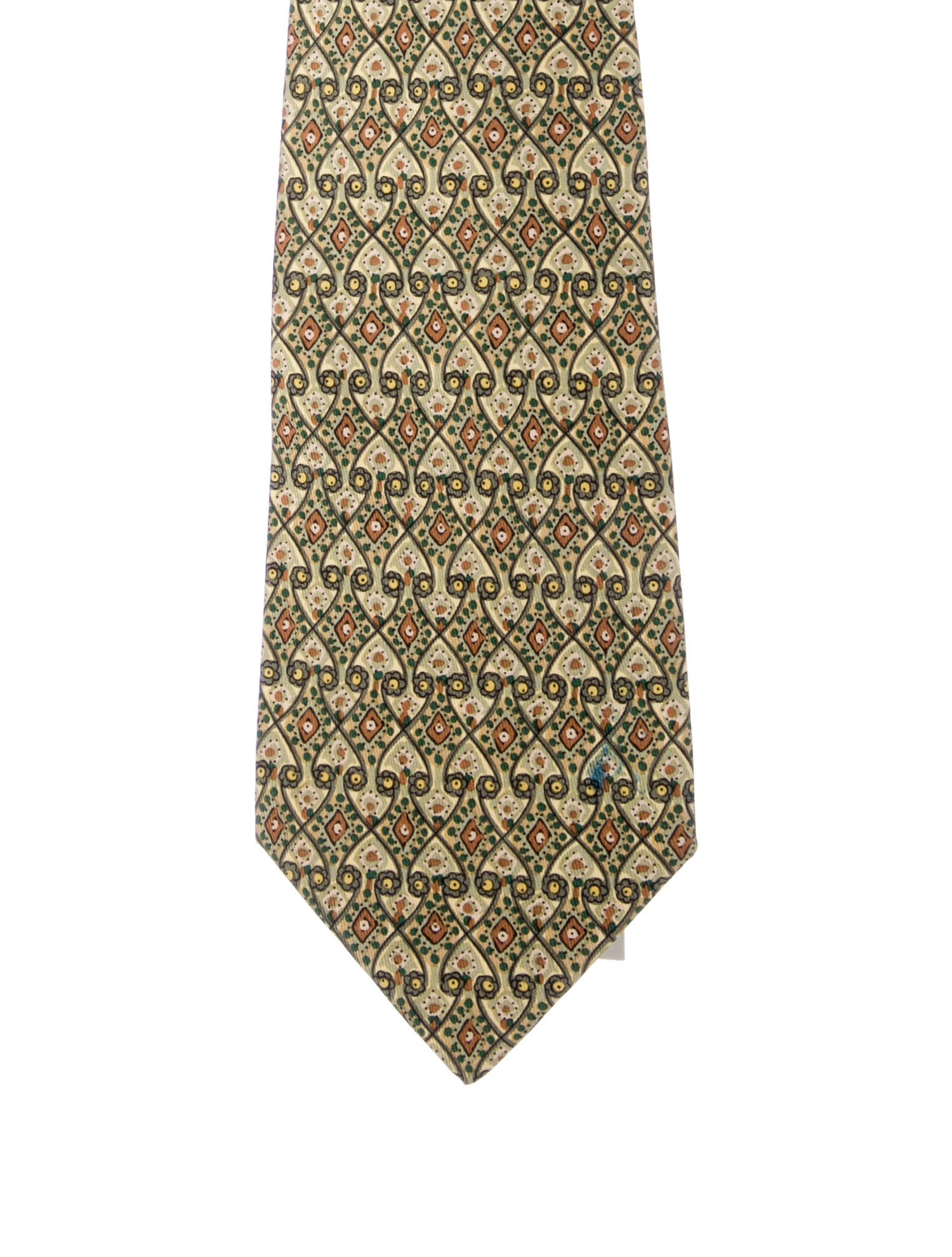 Hermès pattern print tie
