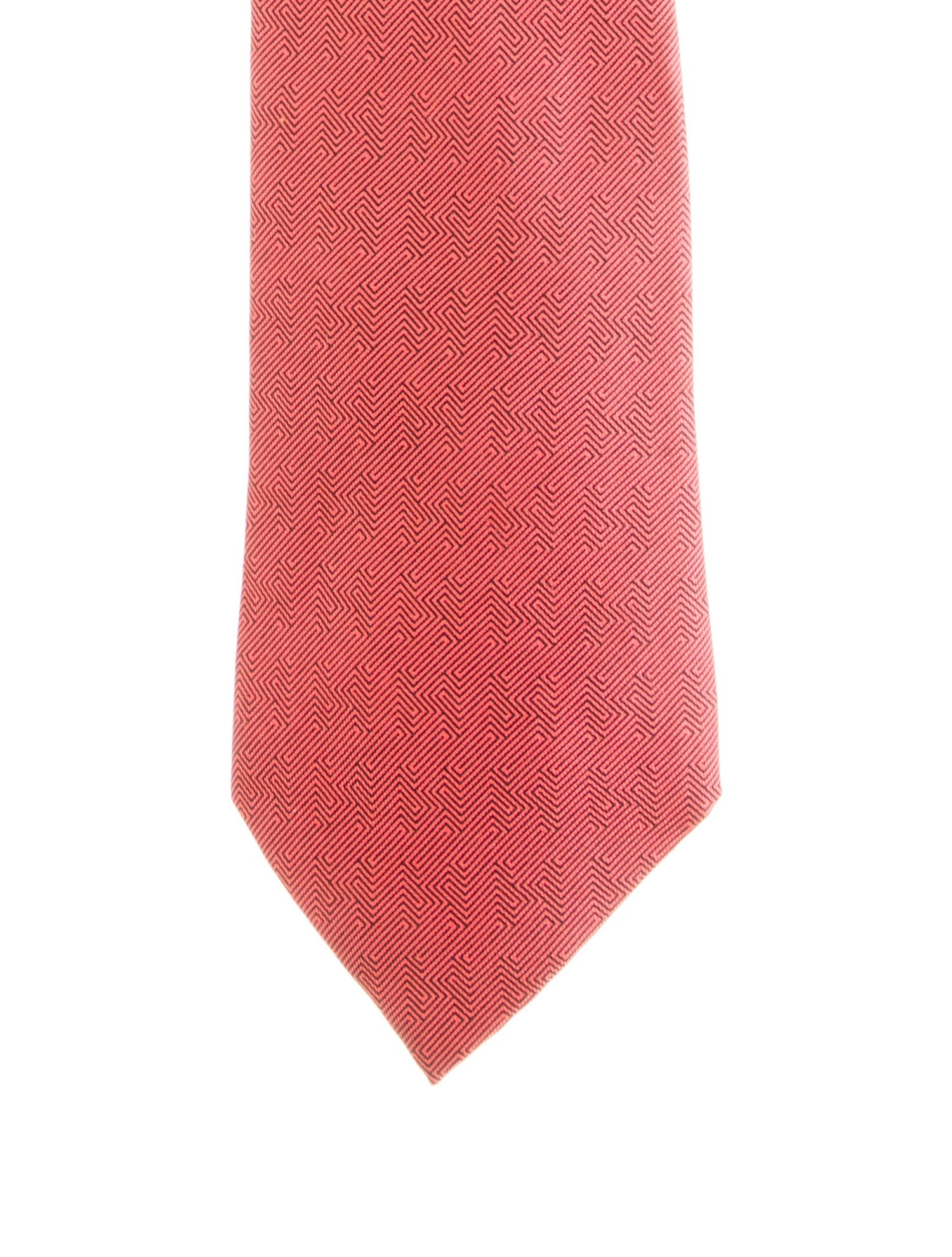 Hermès Pattern Print Silk Tie