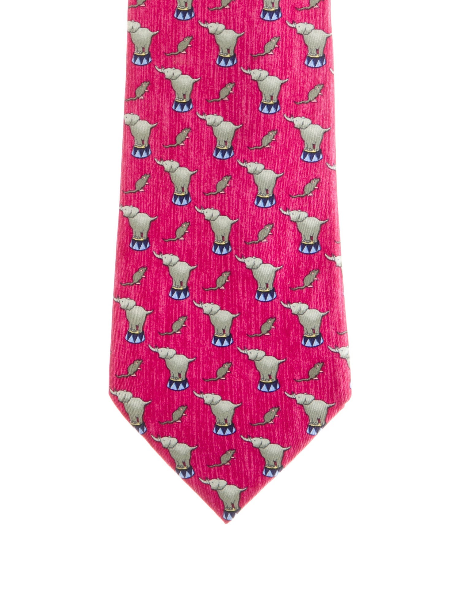 Hermès Pattern Print Silk Tie