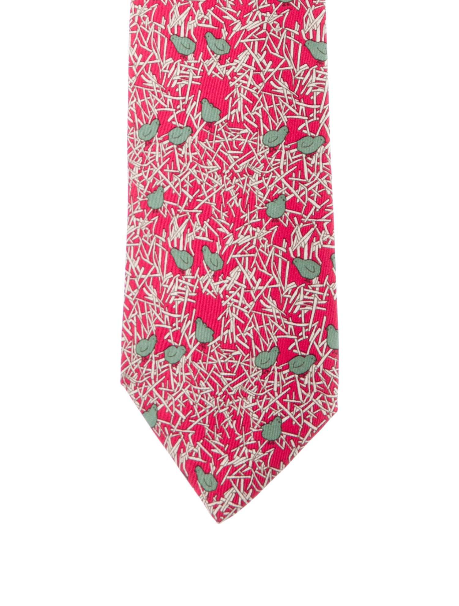 Hermès Silk Printed Tie