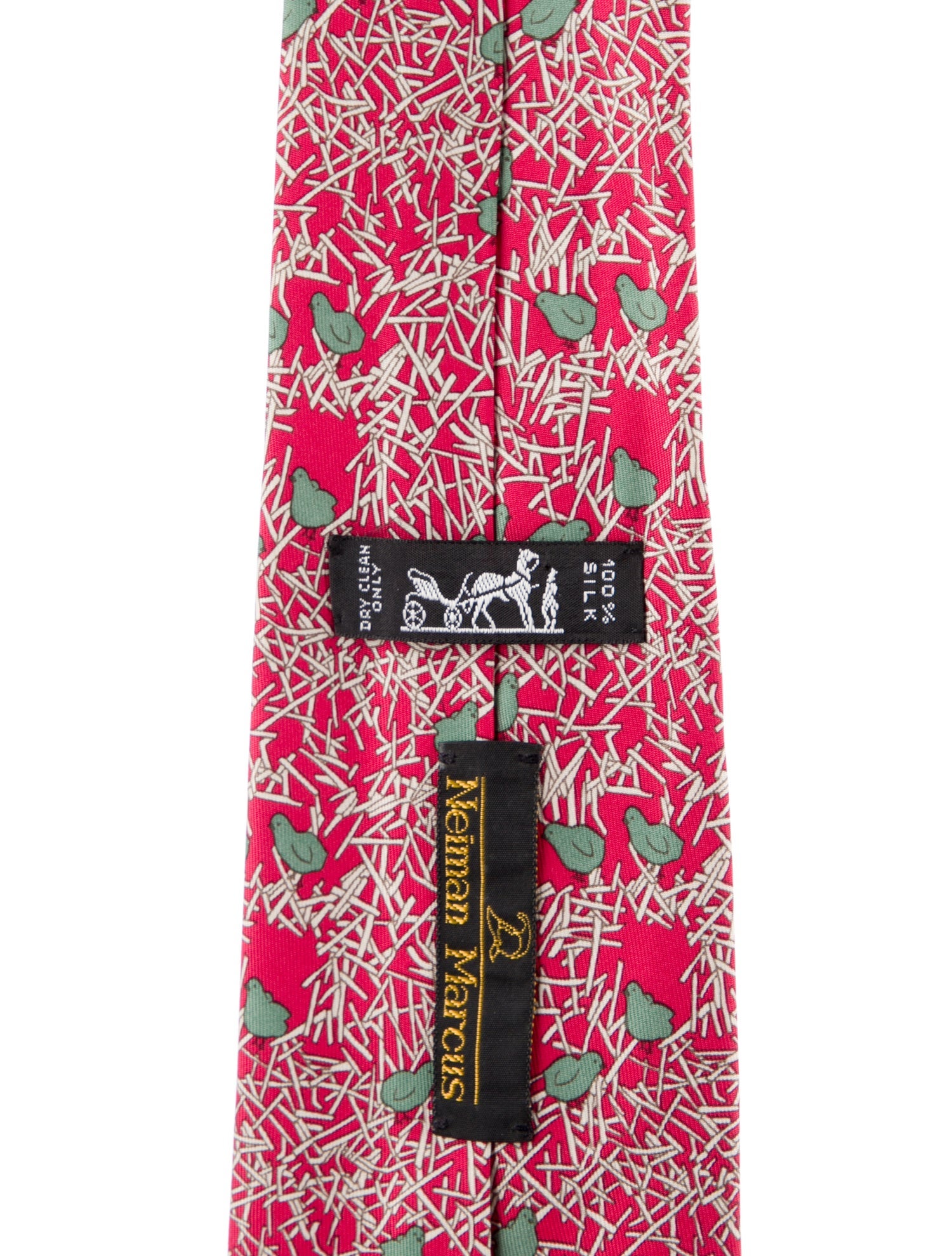 Hermès Silk Printed Tie