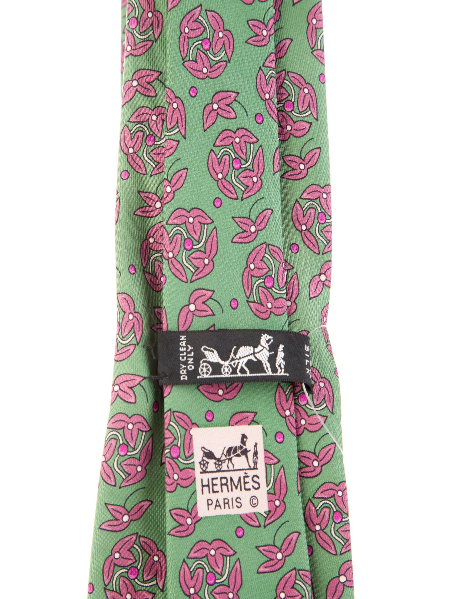 Hermès Silk Printed Tie