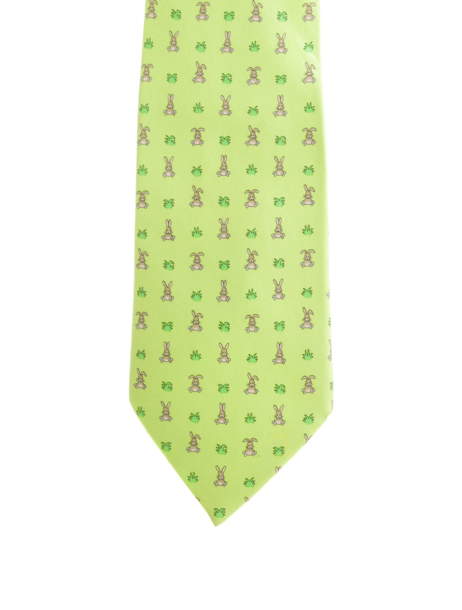 Hermès Pattern Print Silk Tie