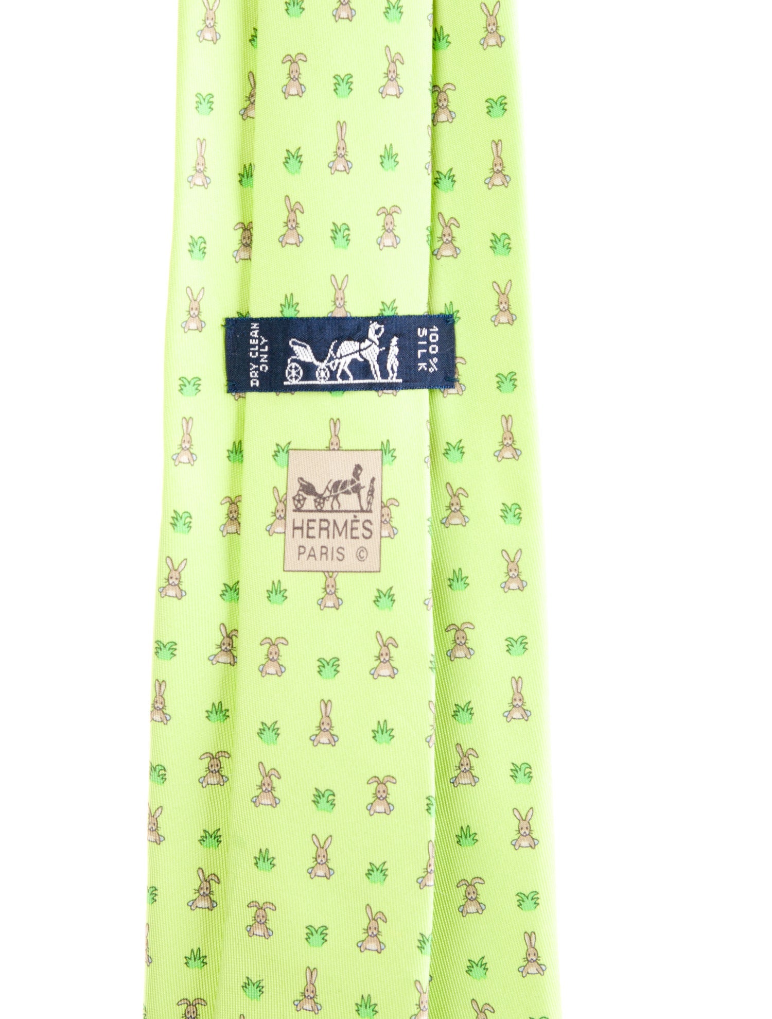 Hermès Pattern Print Silk Tie