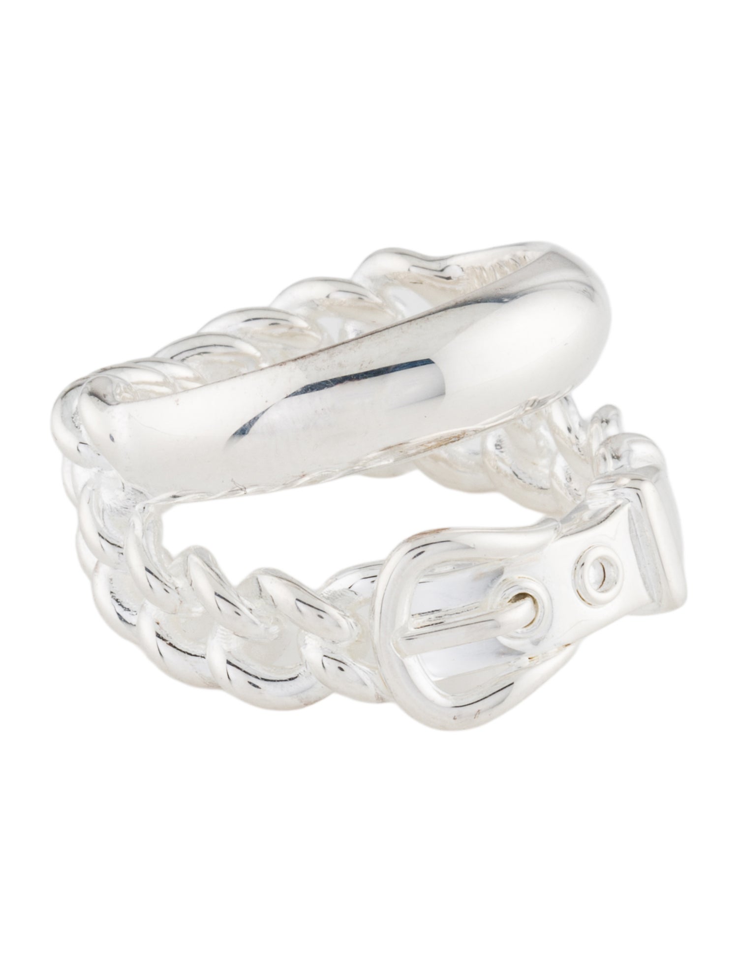 Hermès Boucle Sellier Inflexible Ring, Large Model