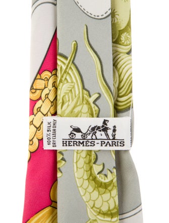 Hermès Silk Pattern Tie