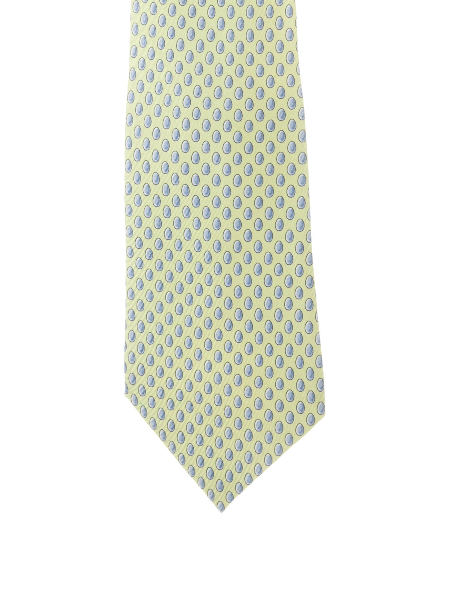 Hermès Pattern Print Silk Tie