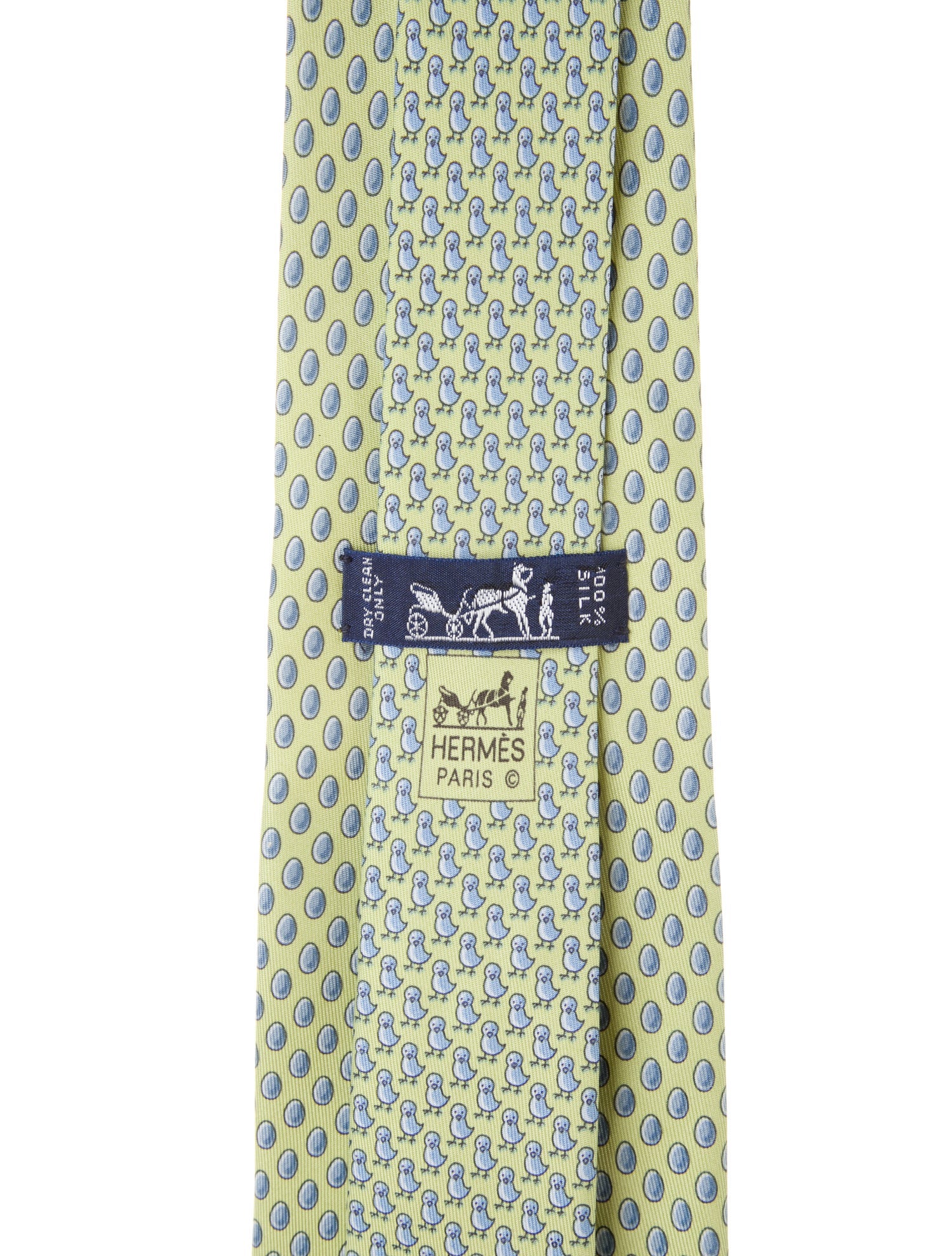 Hermès Pattern Print Silk Tie