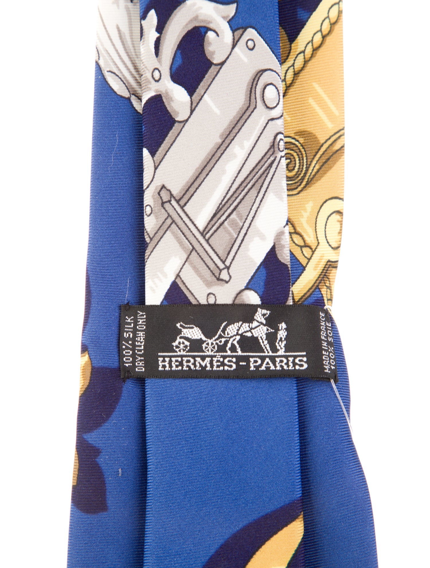Hermès Silk Pattern Print Tie