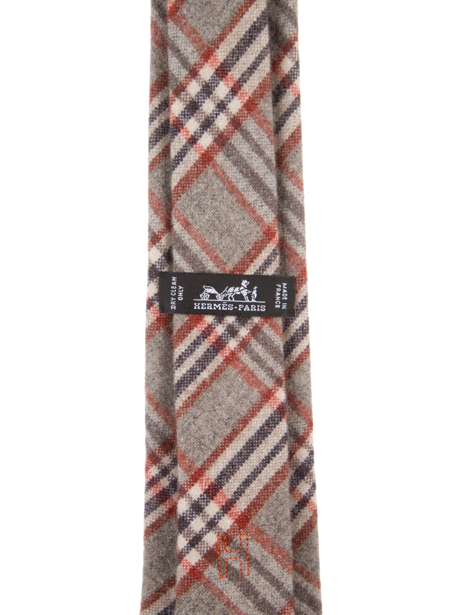 Hermès Wool Patterned Tie w/Tags
