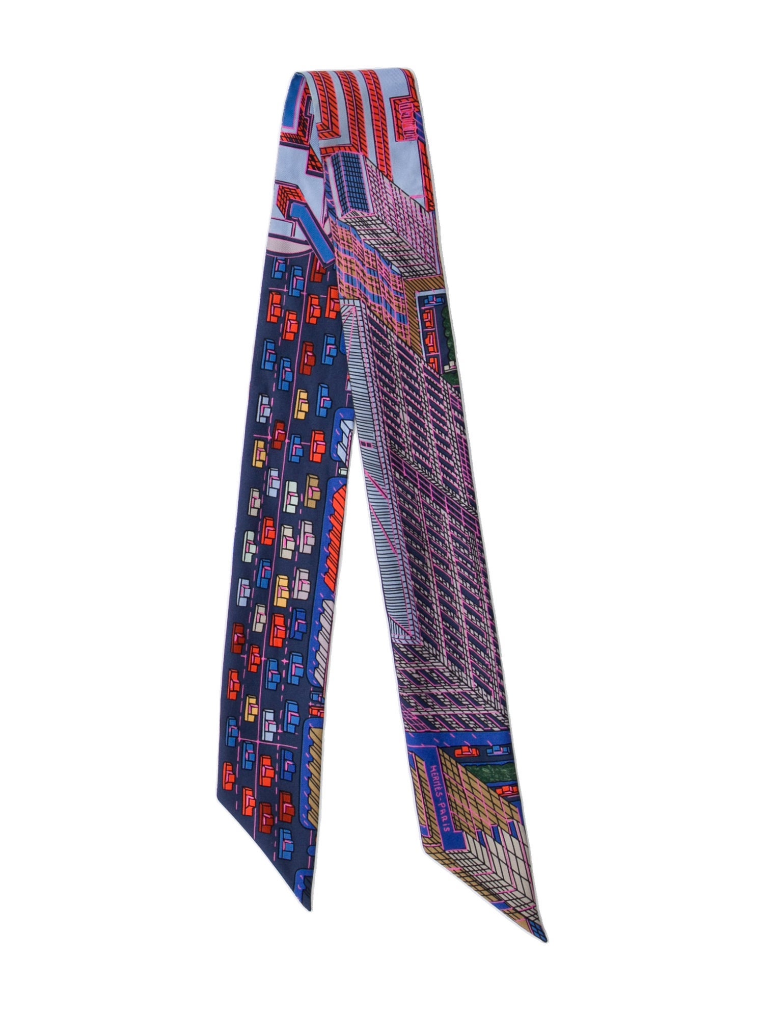Hermès Pantin City Silk Twilly Scarf