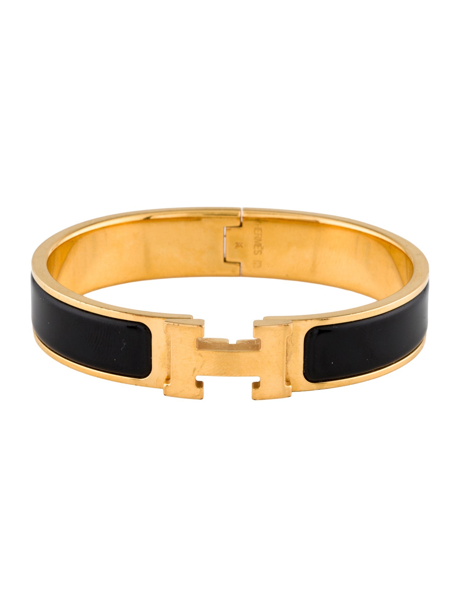 Hermès Enamel Clic H Bangle Bracelet