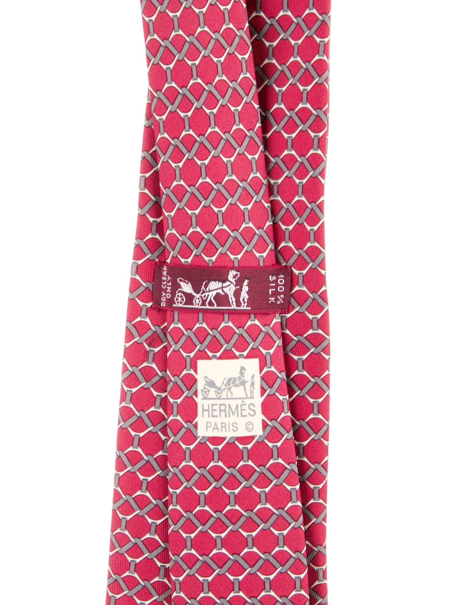 Hermès Silk Pattern Print Tie