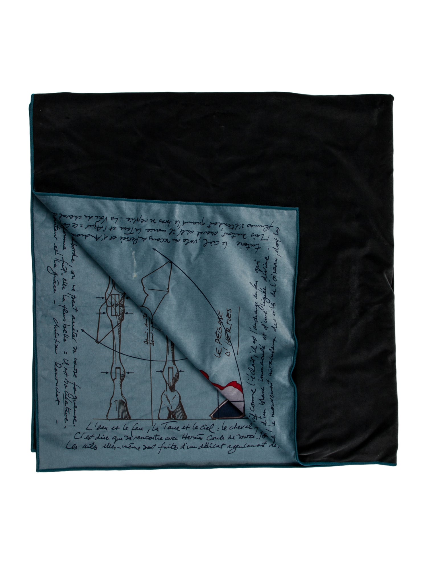 Hermès Le Pégase d'Hermès Throw Blanket