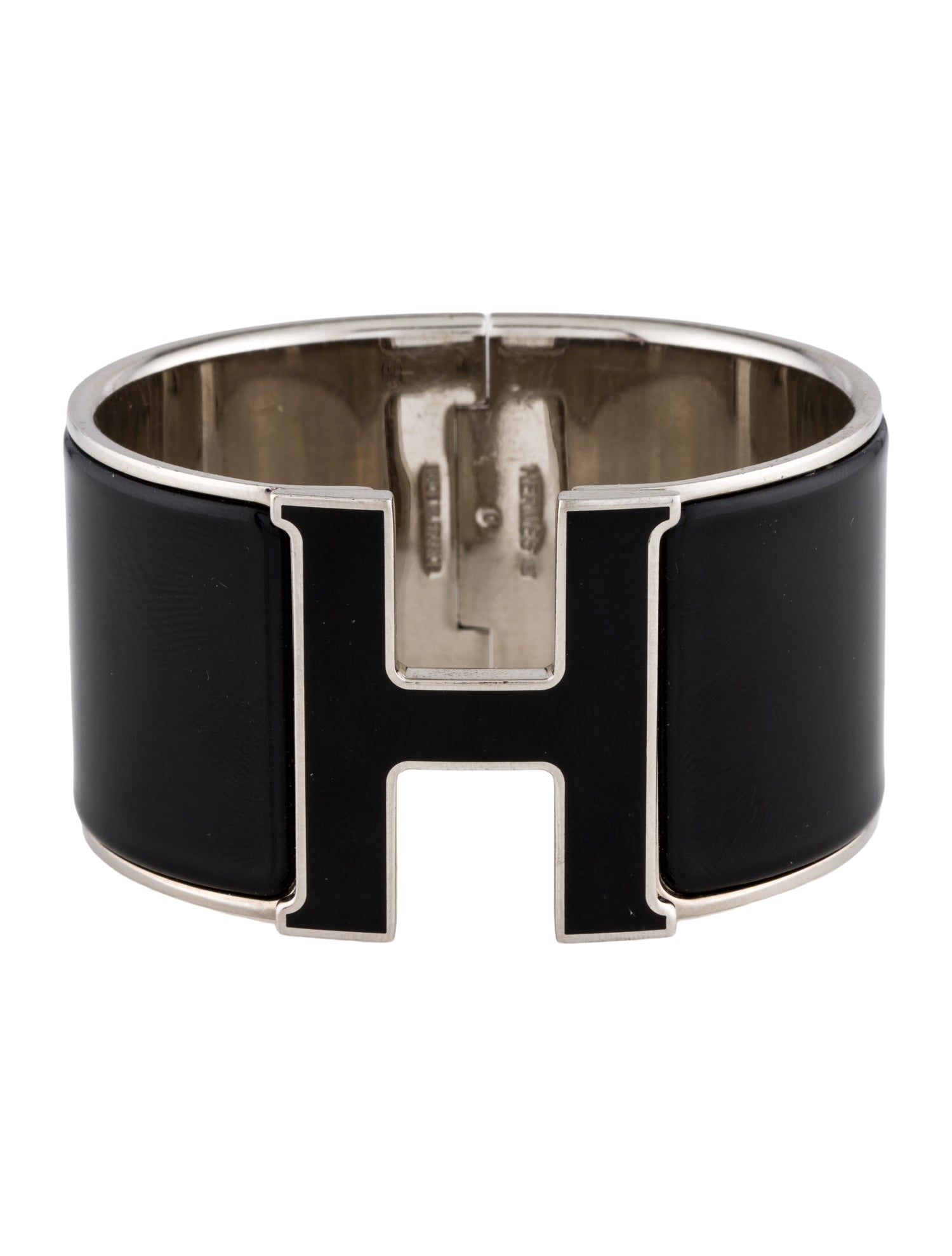 Hermès Enamel Clic H XL Bangle Bracelet