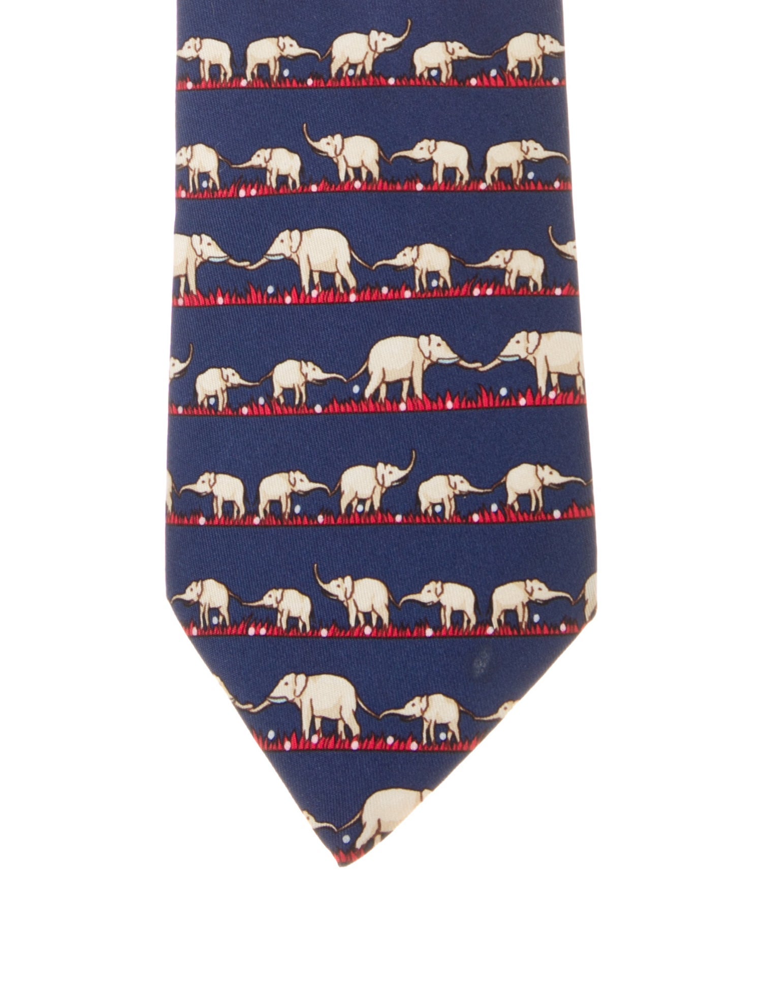 Hermès Printed Silk Tie