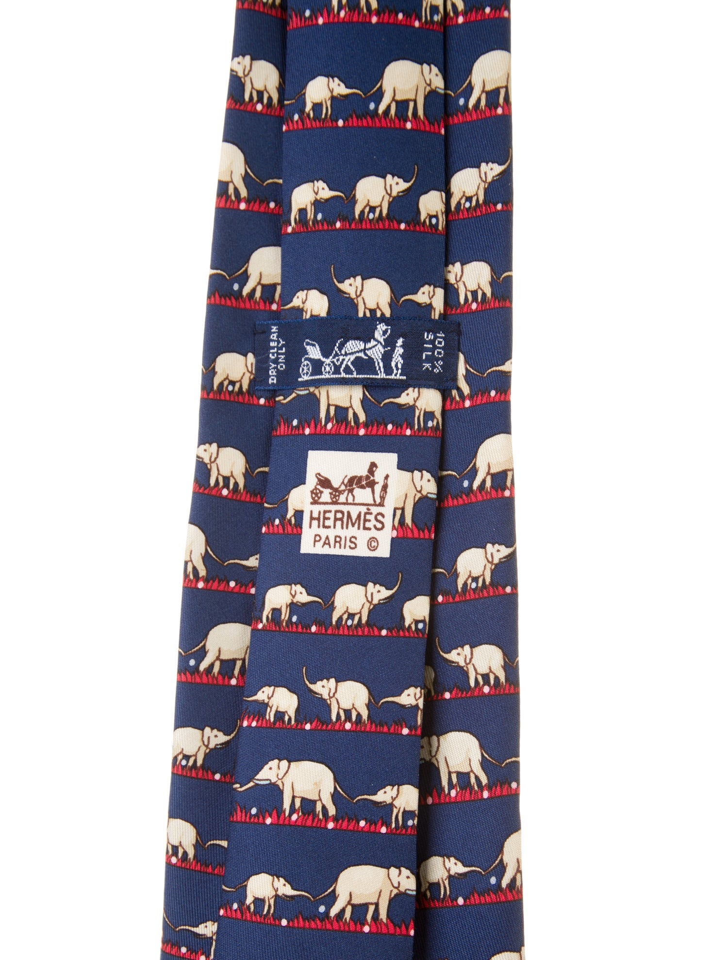 Hermès Printed Silk Tie