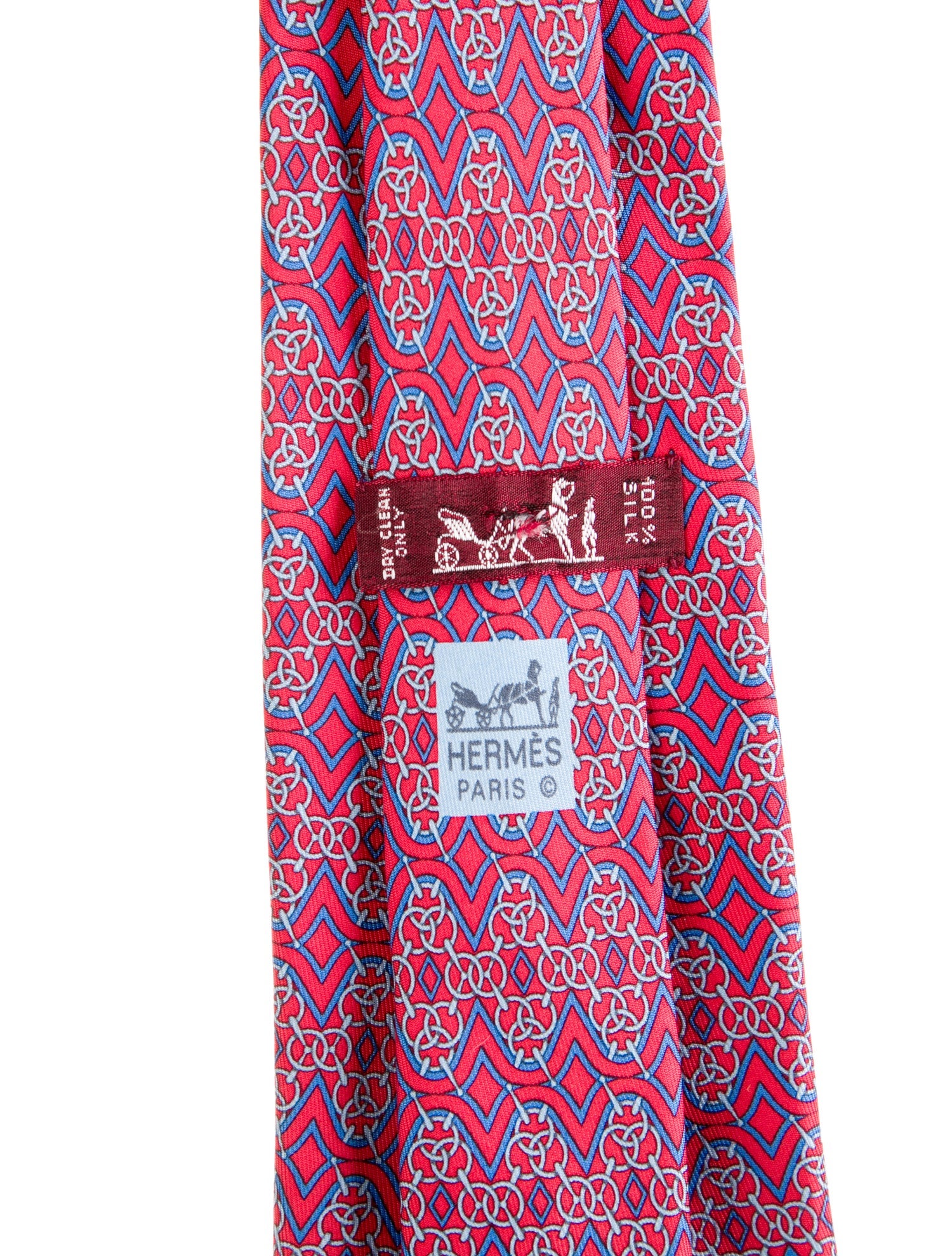 Hermès Silk Printed Tie