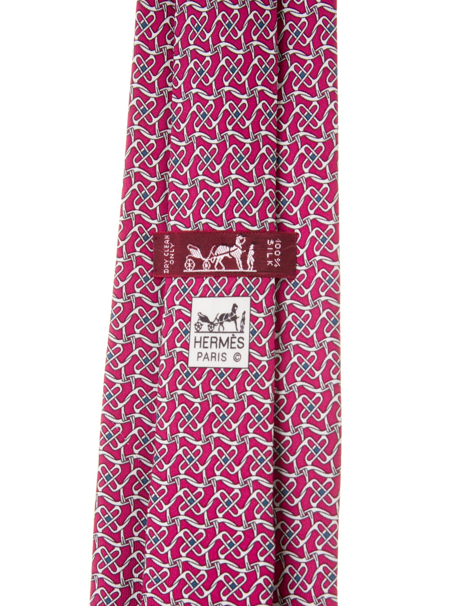 Hermès Printed Silk Tie