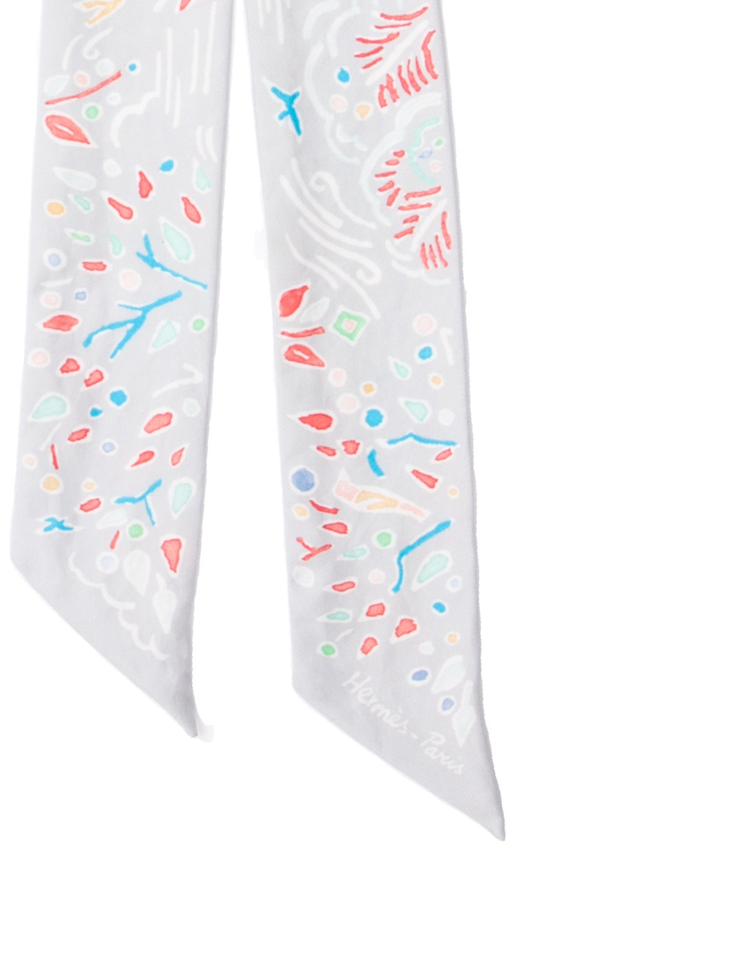 Hermès Isola Di Primavera Silk Twilly Scarf