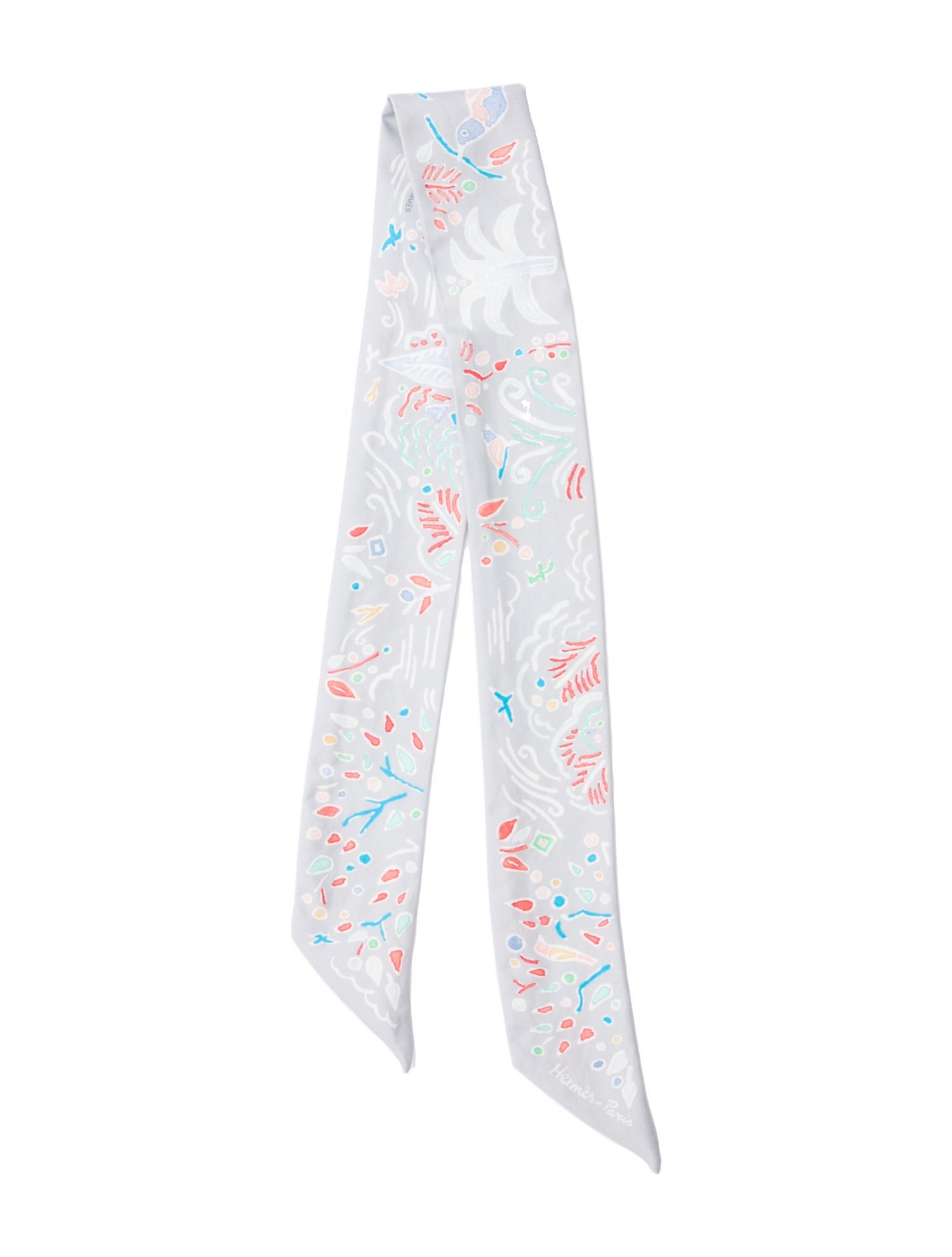 Hermès Isola Di Primavera Silk Twilly Scarf